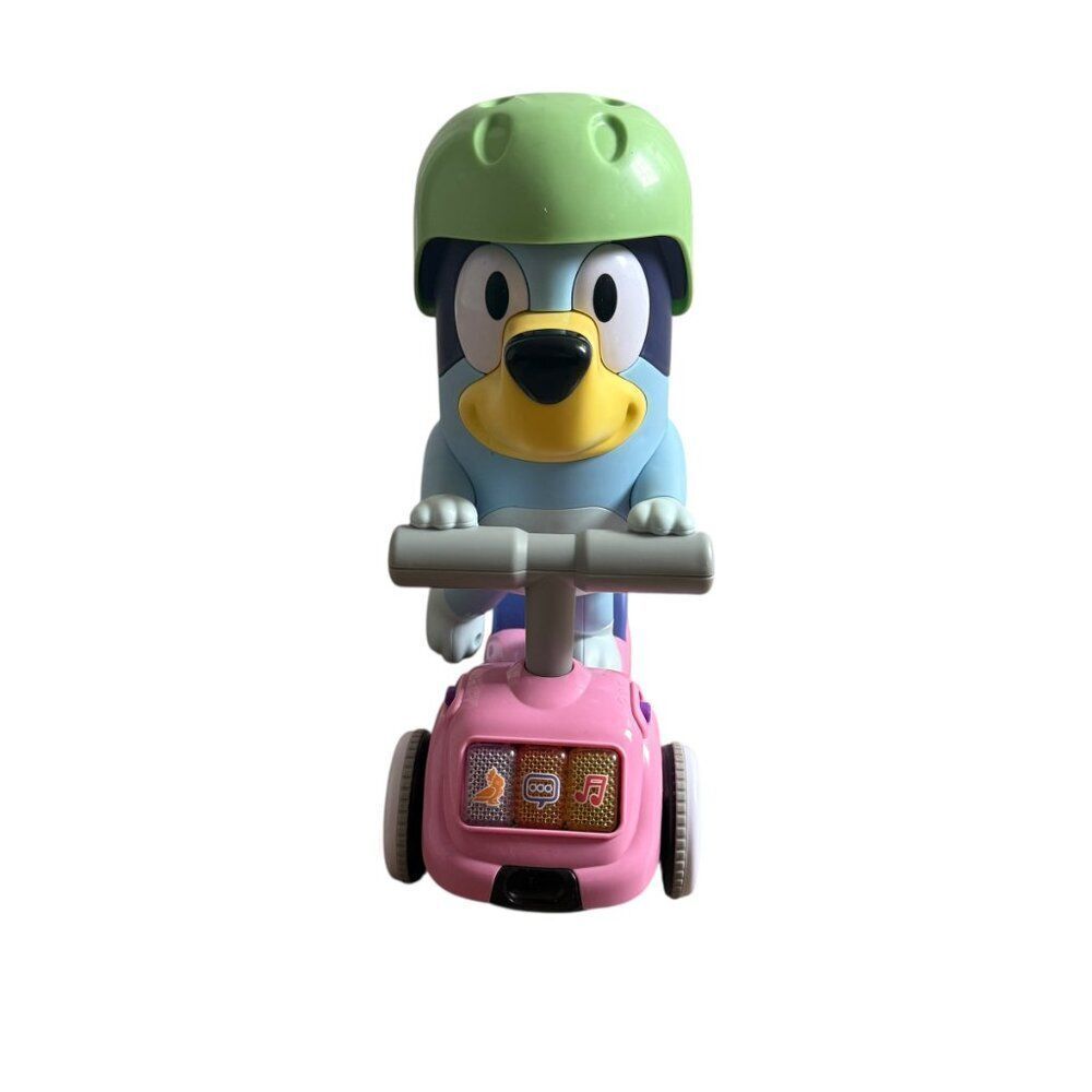 VTech Bluey Scooter Time Toy Musical Talking Tested Working Clean
